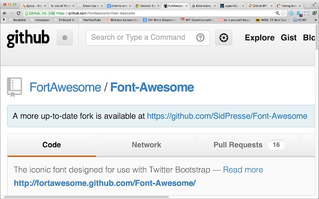 Github BFF：来自 Chrome 网上商店的 Better Fork Finder 将与 OffiDocs Chromium 在线运行