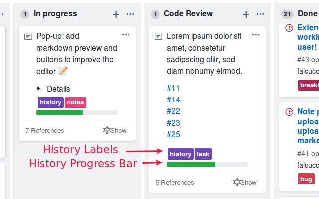 github board refined  from Chrome web store to be run with OffiDocs Chromium online