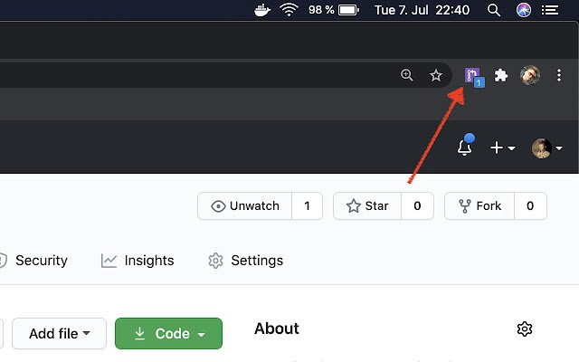 GitHub Checker  from Chrome web store to be run with OffiDocs Chromium online