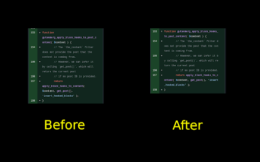 Github code line wrap  from Chrome web store to be run with OffiDocs Chromium online