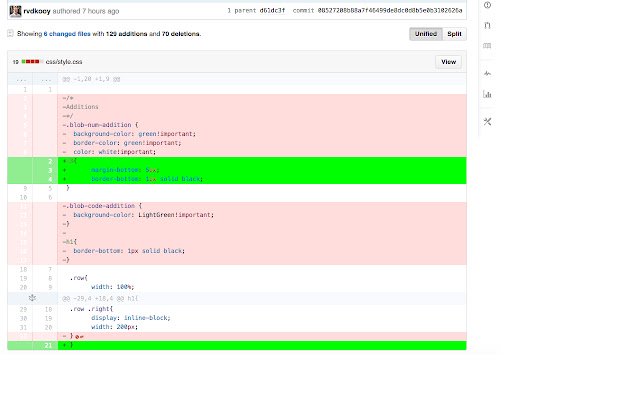 Github Diff Coloring aus dem Chrome-Webshop zur Ausführung mit OffiDocs Chromium online