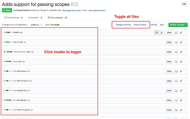 Github Diffs  from Chrome web store to be run with OffiDocs Chromium online