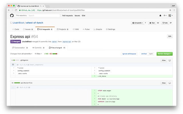 GitHub Diff Whitespace Ignore Button da Chrome Web Store para ser executado com OffiDocs Chromium online