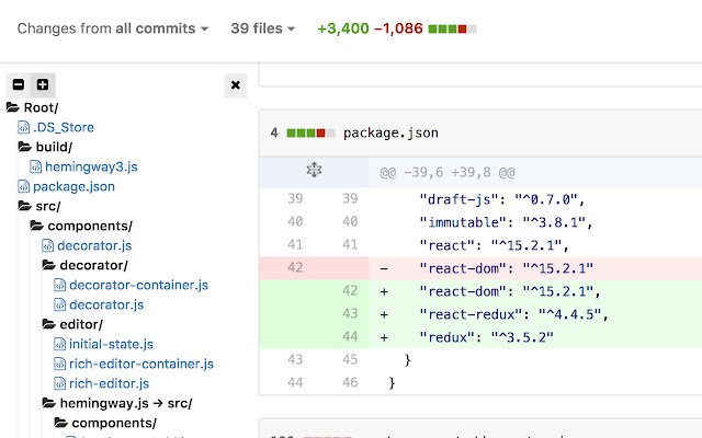 Github File Tree mula sa Chrome web store na tatakbo sa OffiDocs Chromium online