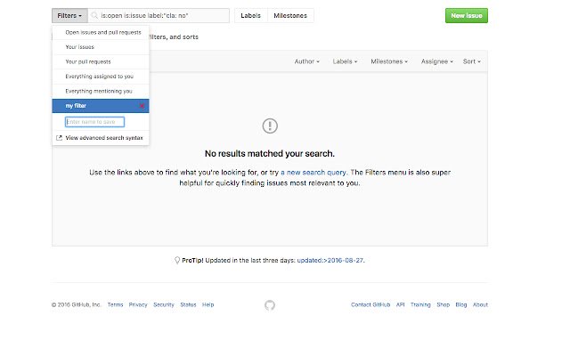 Rozszerzenie filtra Github ze sklepu internetowego Chrome do uruchomienia z OffiDocs Chromium online