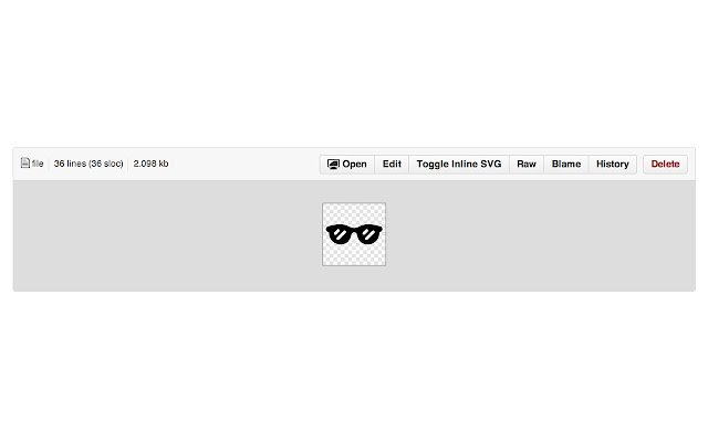 GitHub Inline SVG  from Chrome web store to be run with OffiDocs Chromium online