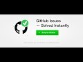 GitHub Issues Instant Solutions  from Chrome web store to be run with OffiDocs Chromium online