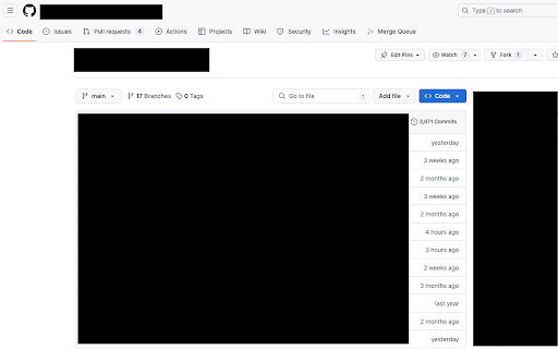 Github Merge Queue Link  from Chrome web store to be run with OffiDocs Chromium online