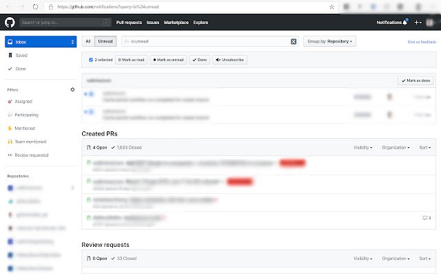 Potenziatore della pagina di notifica di Github dal Chrome Web Store da eseguire con OffiDocs Chromium online