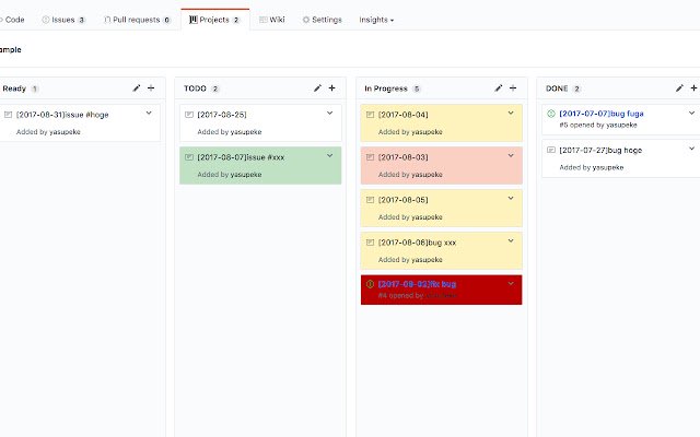 Github Projects Schedule aus dem Chrome-Webshop, der mit OffiDocs Chromium online ausgeführt werden soll