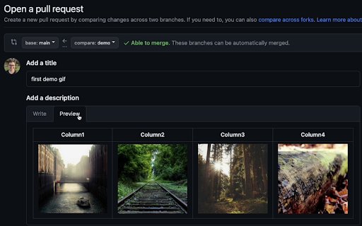 Github PR Tables from Chrome web store to be run with OffiDocs Chromium online Github PR Tables from Chrome web store to be run with OffiDocs Chromium online