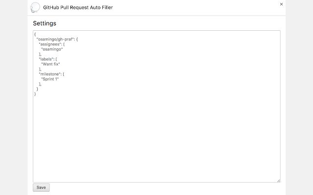 GitHub Pull Request Auto Fillerin Chrome avec par