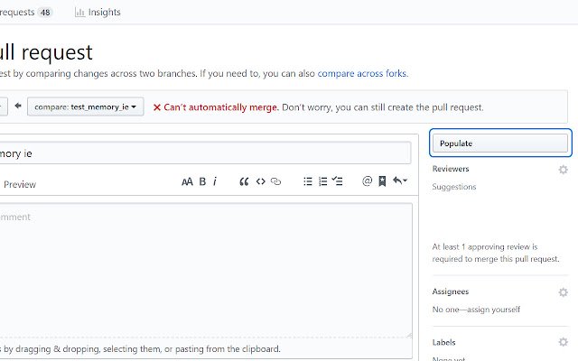 GitHub PullRequest Defaults  from Chrome web store to be run with OffiDocs Chromium online GitHub PullRequest Defaults  from Chrome web store to be run with OffiDocs Chromium online