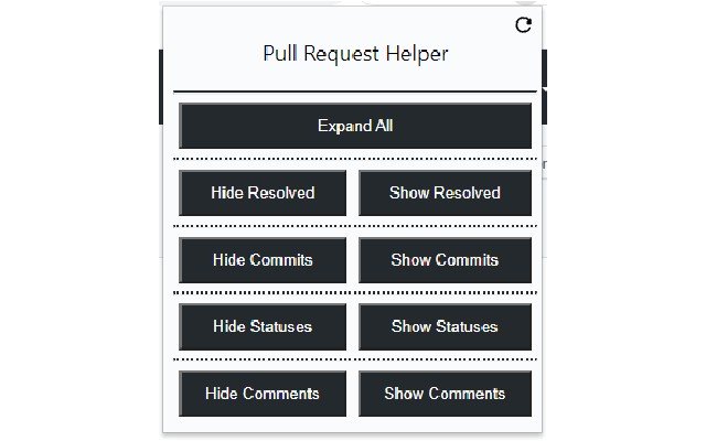 Github Pull Request Helper מחנות האינטרנט של Chrome להפעלה עם OffiDocs Chromium באינטרנט