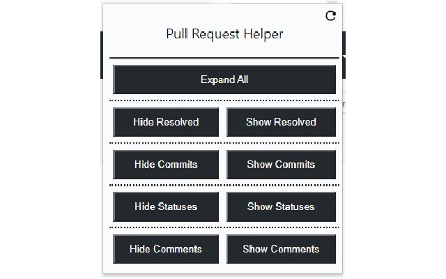 Github Pull Request Helper de la boutique en ligne Chrome à exécuter avec OffiDocs Chromium en ligne