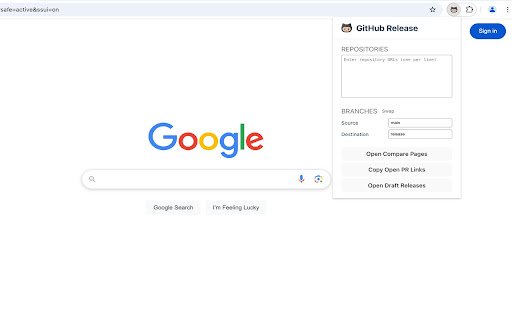GitHub Release  from Chrome web store to be run with OffiDocs Chromium online