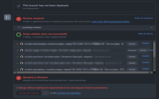 GitHub Restart Button on PR  from Chrome web store to be run with OffiDocs Chromium online