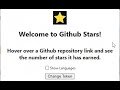 Github Stars  from Chrome web store to be run with OffiDocs Chromium online