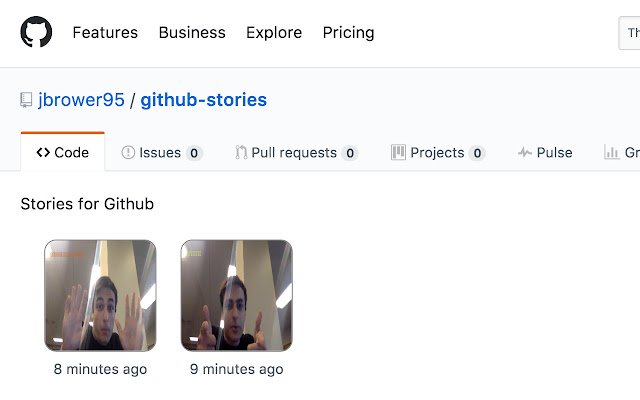 Github Stories  from Chrome web store to be run with OffiDocs Chromium online