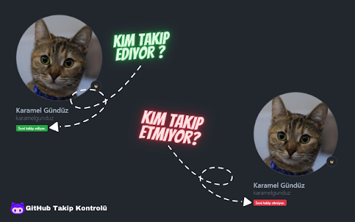 GitHub Takip Kontrolü  from Chrome web store to be run with OffiDocs Chromium online