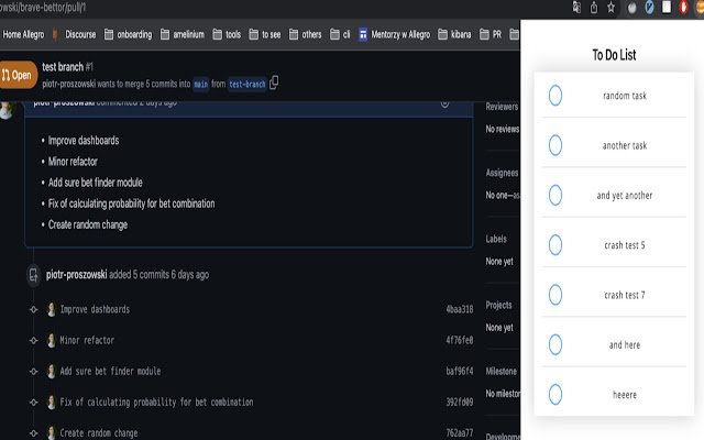 ക്രോം വെബ് സ്റ്റോറിൽ നിന്നുള്ള Github Todo ലിസ്റ്റ് OffiDocs Chromium ഓൺലൈനിൽ പ്രവർത്തിക്കും