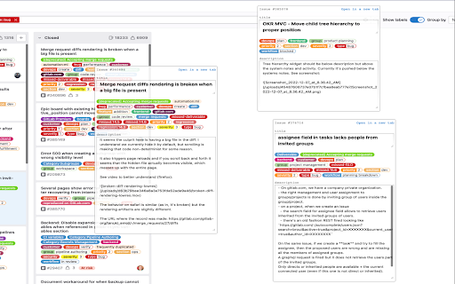 Gitlab++  from Chrome web store to be run with OffiDocs Chromium online
