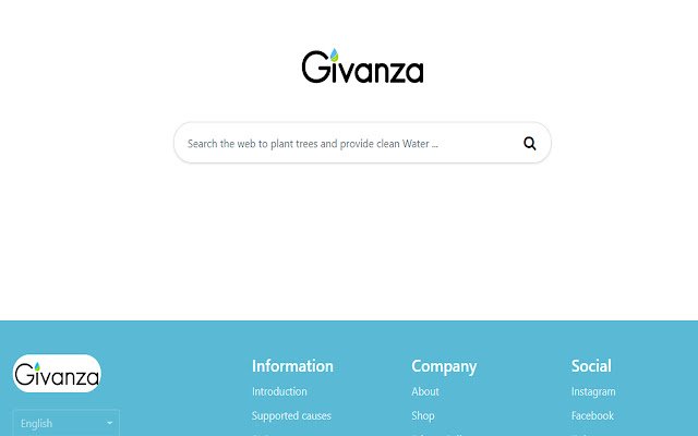 Givanza Our search engine is planting trees  from Chrome web store to be run with OffiDocs Chromium online