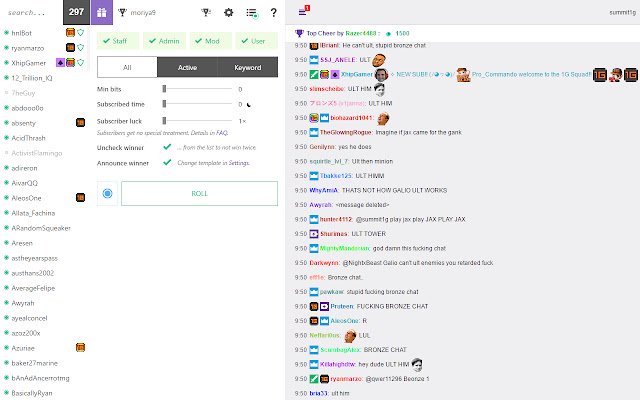 Giveaways Twitch  from Chrome web store to be run with OffiDocs Chromium online