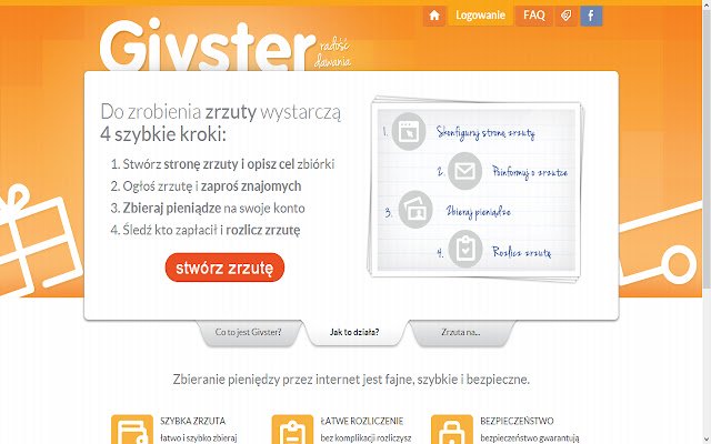Givster  from Chrome web store to be run with OffiDocs Chromium online