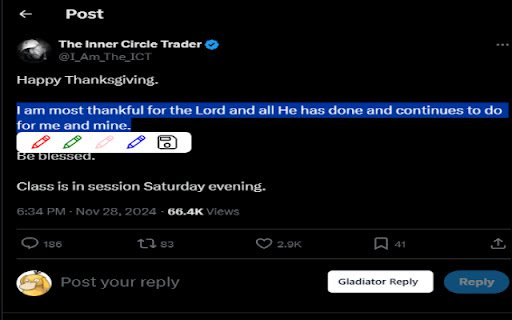 Gladiator AI  from Chrome web store to be run with OffiDocs Chromium online