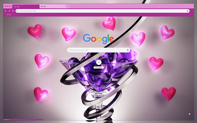 زجاج به قلوب من متجر Chrome الإلكتروني ليتم تشغيله باستخدام OffiDocs Chromium عبر الإنترنت