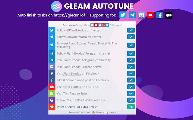 Gleam AutoTune із веб-магазину Chrome для запуску з OffiDocs Chromium онлайн