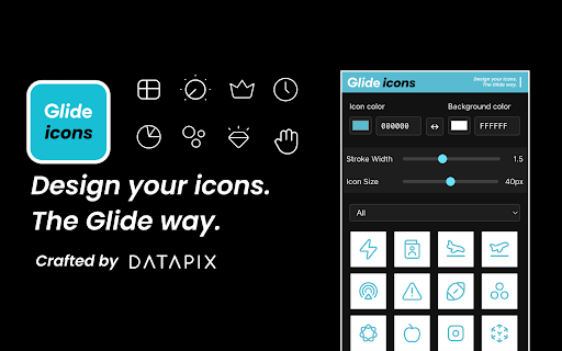 Glide Icons  from Chrome web store to be run with OffiDocs Chromium online