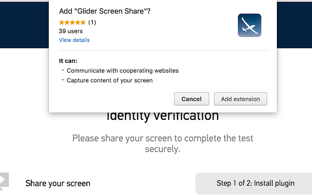 Glider Screen  from Chrome web store to be run with OffiDocs Chromium online
