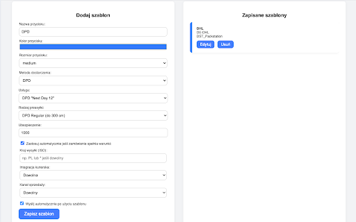 Global24 szablony wysyłek w Apilo  from Chrome web store to be run with OffiDocs Chromium online