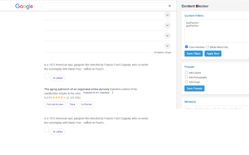 Global Content Guard Content Blocker by Text  from Chrome web store to be run with OffiDocs Chromium online