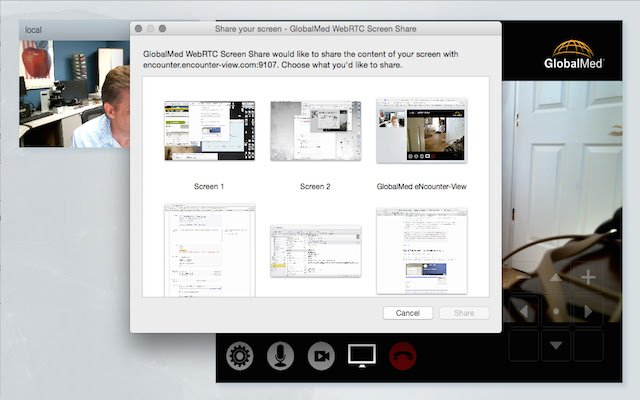 GlobalMed EasyShare®  from Chrome web store to be run with OffiDocs Chromium online