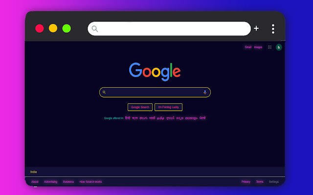 Chrome ウェブストアの Google™ 用 Glow テーマを OffiDocs Chromium online で実行