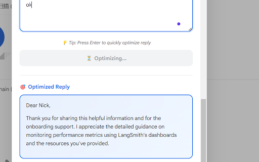 Gmail AI Assistant  from Chrome web store to be run with OffiDocs Chromium online