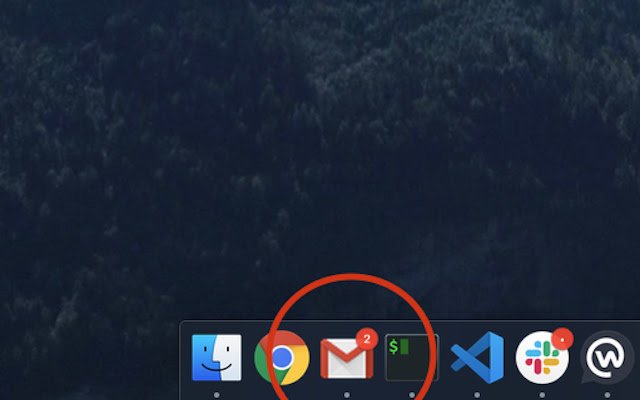 การแจ้งเตือนตราแอป Gmail จาก Chrome เว็บสโตร์ที่จะเรียกใช้ด้วย OffiDocs Chromium ทางออนไลน์
