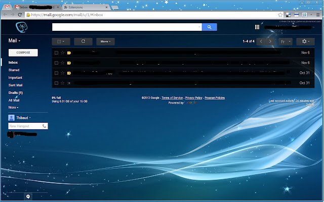 Gmail Background  from Chrome web store to be run with OffiDocs Chromium online
