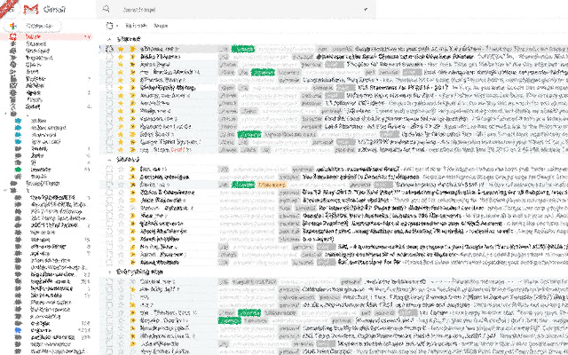 Gmail condensed style  from Chrome web store to be run with OffiDocs Chromium online