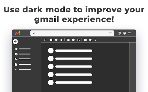 Gmail Dark Mode  from Chrome web store to be run with OffiDocs Chromium online