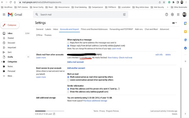 Gmail E-mel POP3 Muat Semula dari kedai web Chrome untuk dijalankan dengan OffiDocs Chromium dalam talian