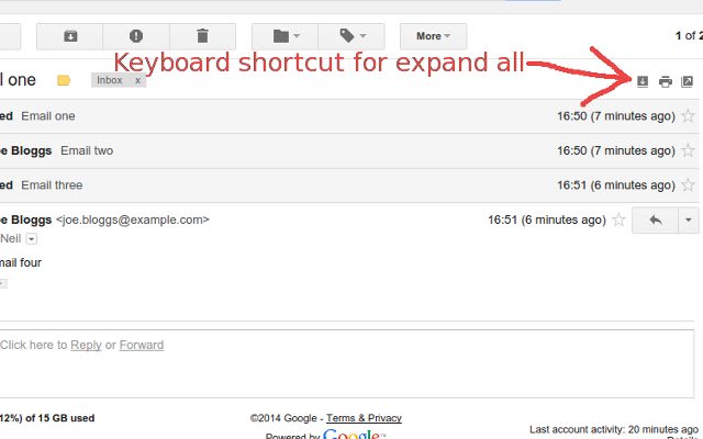 Gmail הרחב את כל מקשי הקיצור מחנות האינטרנט של Chrome כדי שיופעלו עם OffiDocs Chromium באינטרנט