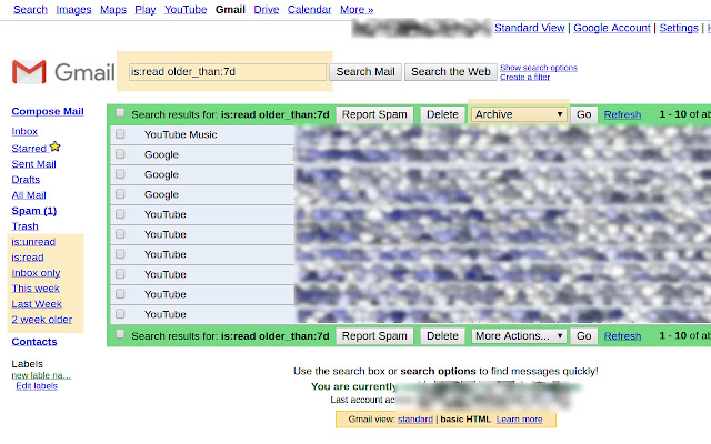 Gmail HTML basic mula sa Chrome web store na tatakbo sa OffiDocs Chromium online