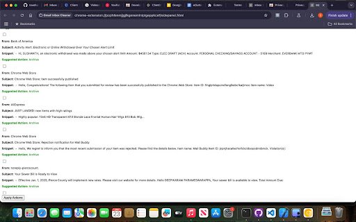 Gmail Inbox Cleaner  from Chrome web store to be run with OffiDocs Chromium online