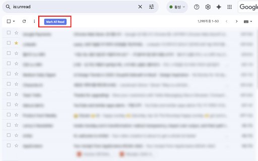 Gmail Mark All Read  from Chrome web store to be run with OffiDocs Chromium online