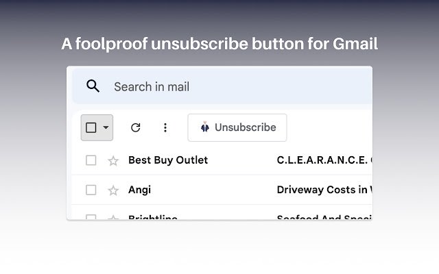 ক্রোম ওয়েব স্টোর থেকে Gmail আনসাবস্ক্রাইব বাল্ক ইমেল আনসাবস্ক্রিপশন অফ ডকস ক্রোমিয়াম অনলাইনে চালানোর জন্য