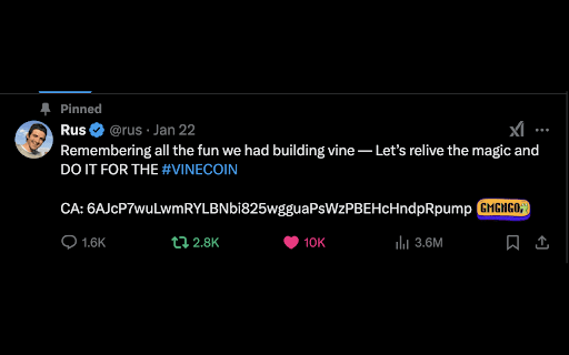 GMGN Go – Snipe the Pump on X(Formerly Twitter)  from Chrome web store to be run with OffiDocs Chromium online